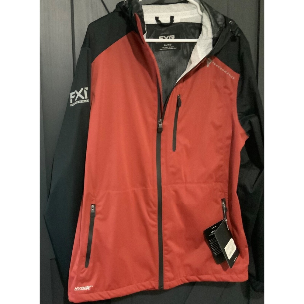 Mens FXR Force Dual Laminate Waterproof‎ Adjustable Softshell Rust/Blk Jacket XL